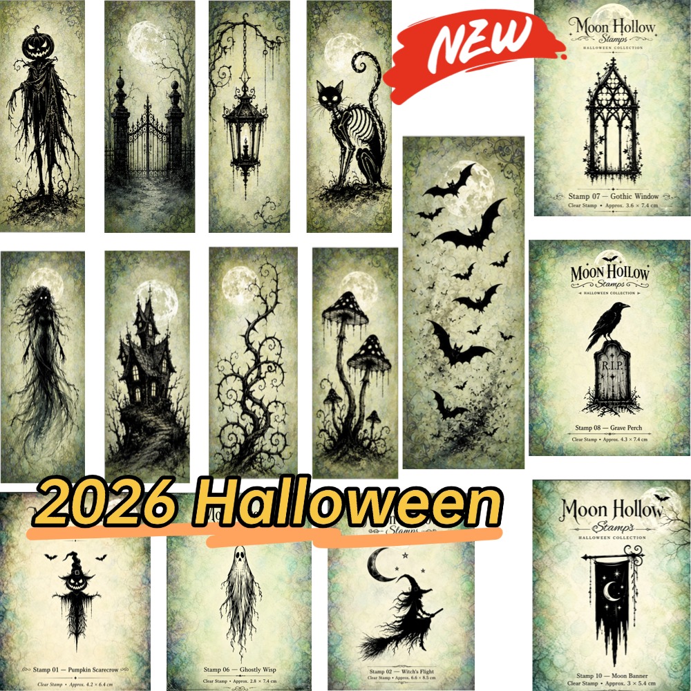 Clear Silicone Stamps For Card Making - مجموعة كبسولات حدود العطلات ختم قطع