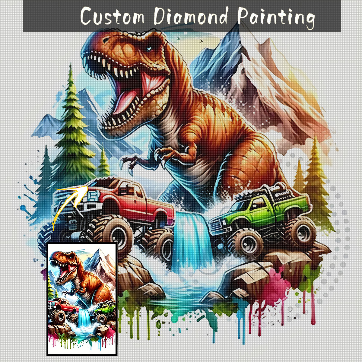 5D Diamond Painting Kit Full Drill - مجموعة أدوات الرسم بالألماس ثلاثي الأبعاد