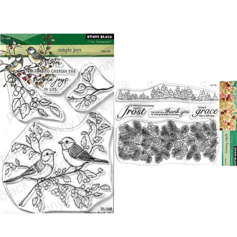 طوابع سيليكون شفافة من Quiet B - مراجعة Clear Silicone Stamps For Card Making وسعره