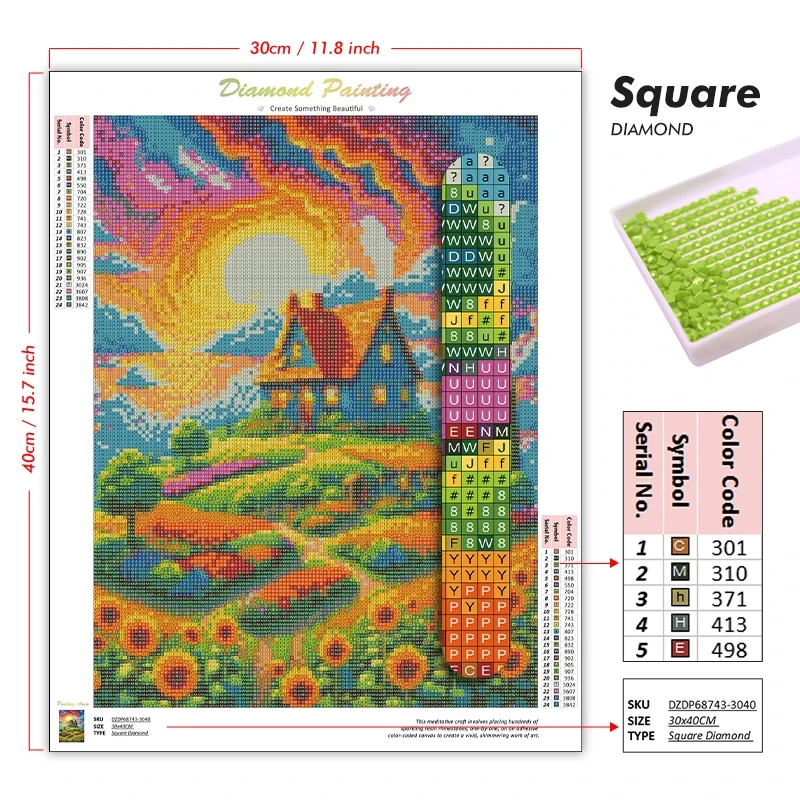 لوحة ألماس أنمي قاتل الشياطين  - مراجعة 5D Diamond Painting Kit Full Drill وسعره