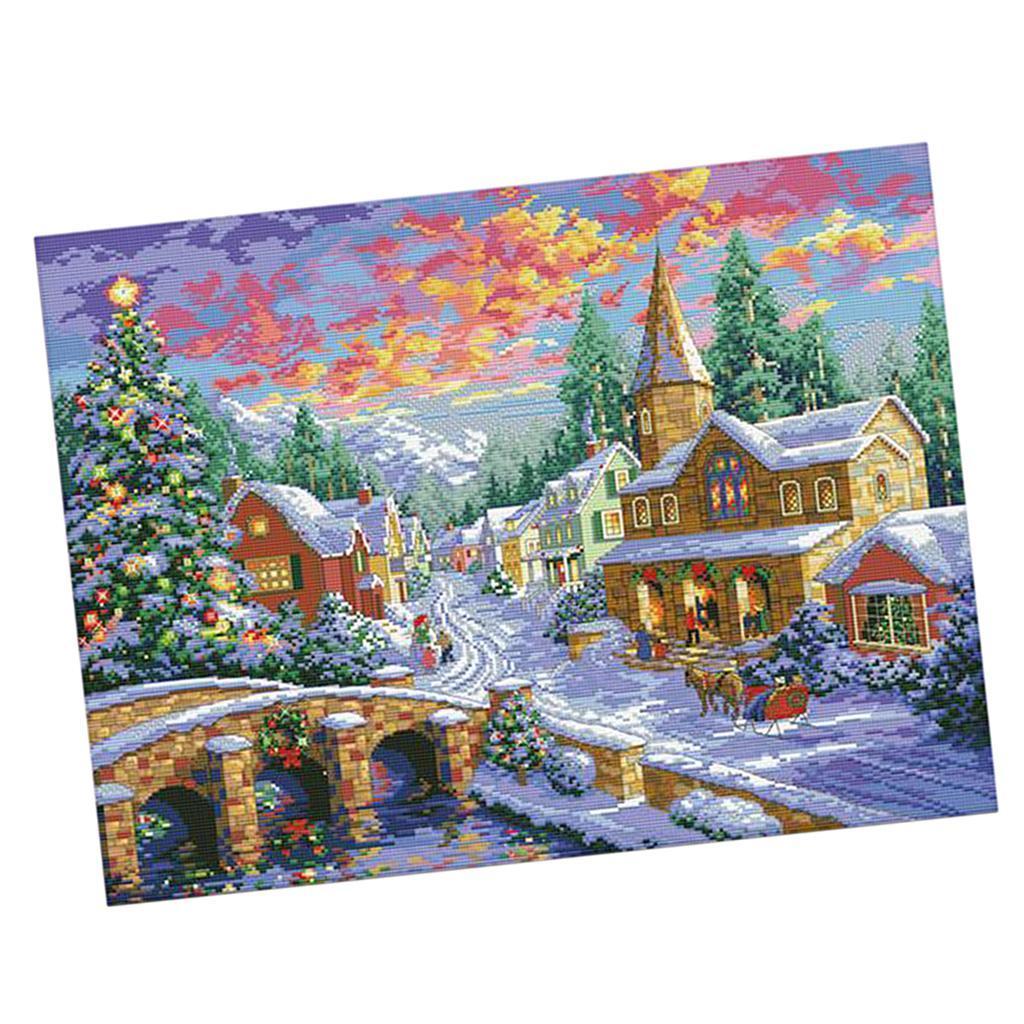 طقم تطريز مسبق الطباعة 11CT مت - مراجعة Cross Stitch Stamped Kits Beginners وسعره