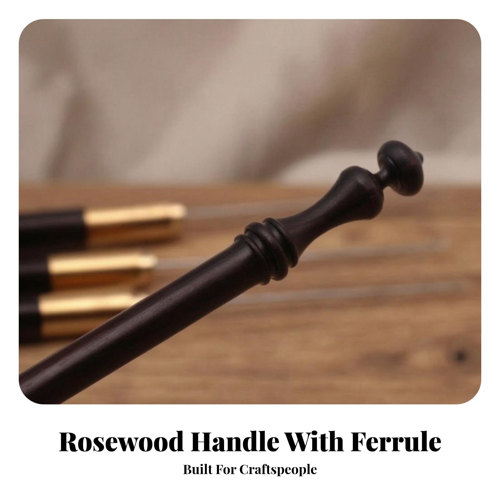 خطاف تطريز بمقبض خشبي مريح للا - مراجعة Wooden Crochet Hooks Ergonomic Handle وسعره