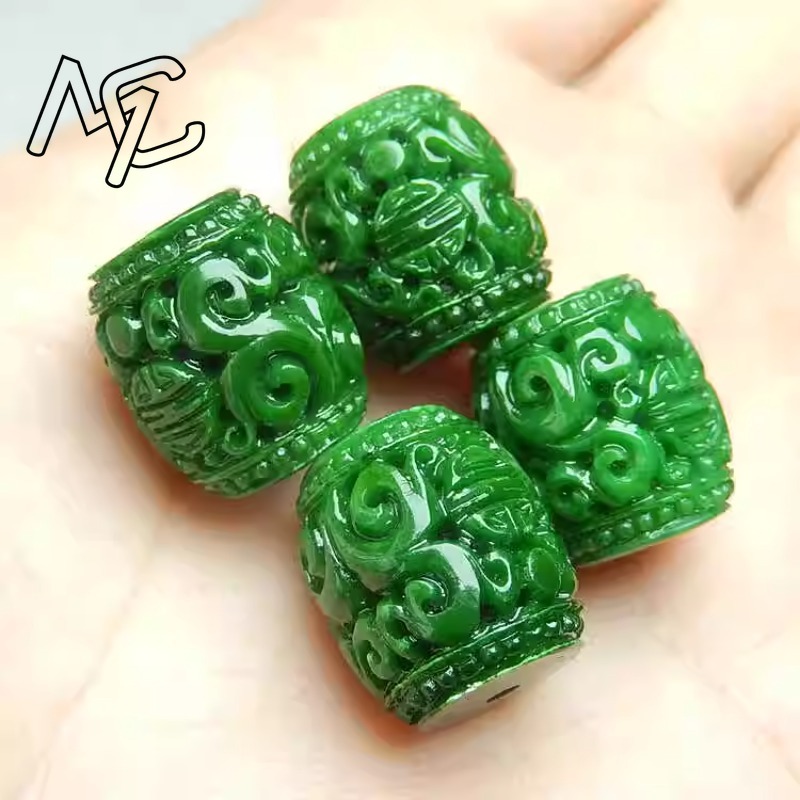 5 قطعة اليشم الأخضر الطبيعي نح - مراجعة Beading وسعره