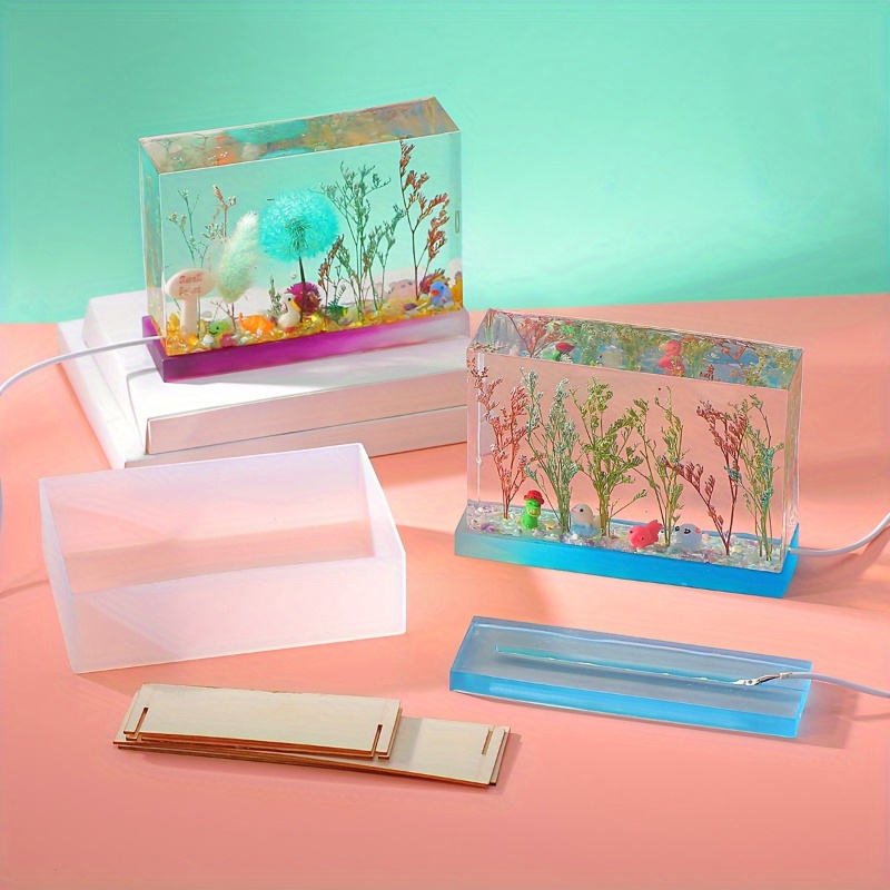 مجموعة قوالب سيليكون مستطيلة ا - مراجعة Silicone Epoxy Resin Molds Set وسعره