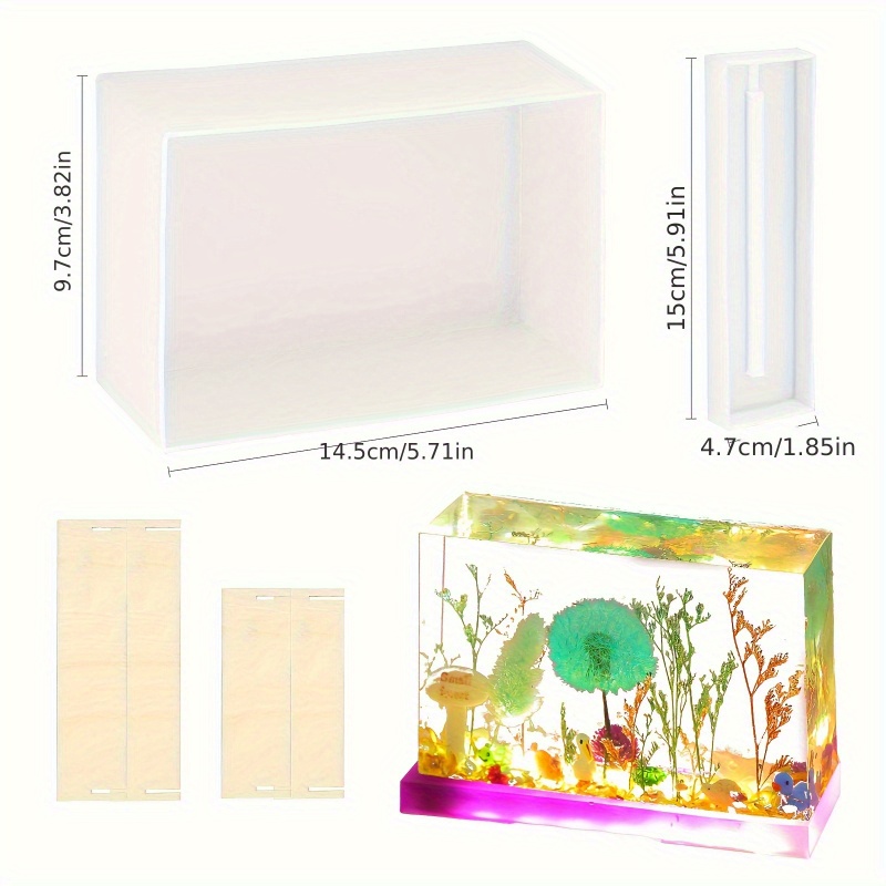 مجموعة قوالب سيليكون مستطيلة ا - مراجعة Silicone Epoxy Resin Molds Set وسعره
