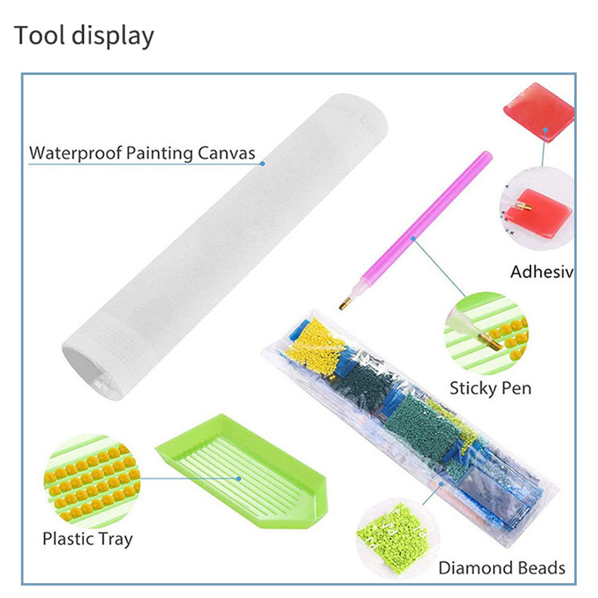 مجموعة أدوات الرسم بالألماس ثل - مراجعة 5D Diamond Painting Kit Full Drill وسعره