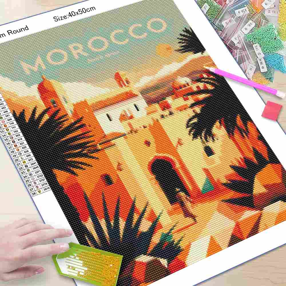 مجموعة أدوات الرسم بالألماس 5D - مراجعة 5D Diamond Painting Kit Full Drill وسعره