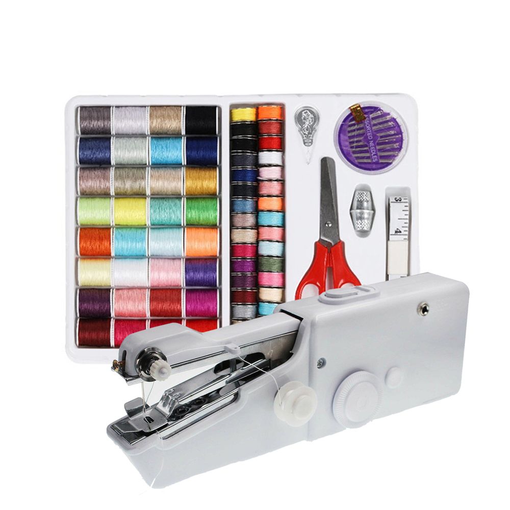 ماكينة خياطة يدوية صغيرة محمول - مراجعة Mini Electric Sewing Machine Handheld وسعره