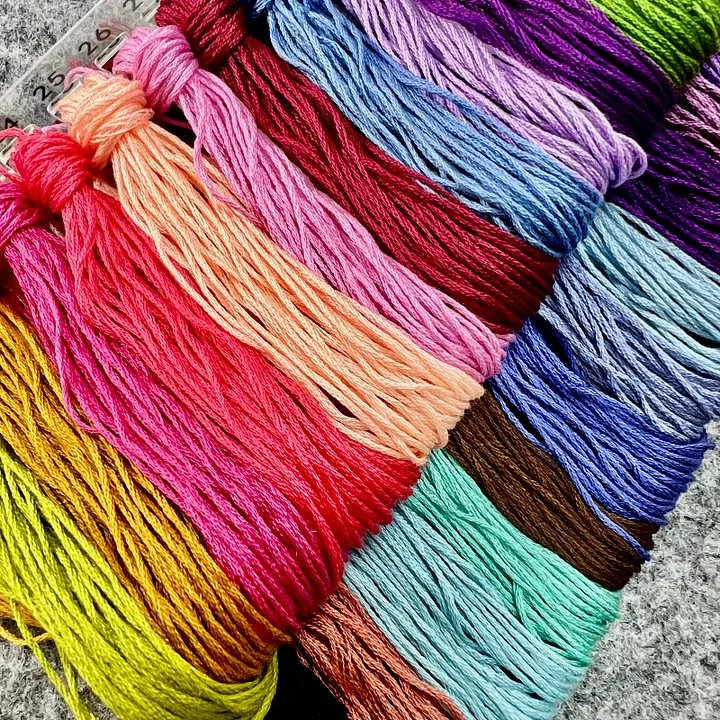 [ZZ8369-طاولة تحت النجوم] طقم  - مراجعة Cotton Embroidery Thread Skeins وسعره